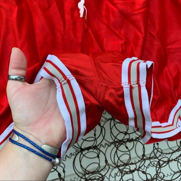 Vintage 90s Russell Athletic red slinky shorts - Picture 2 of 7